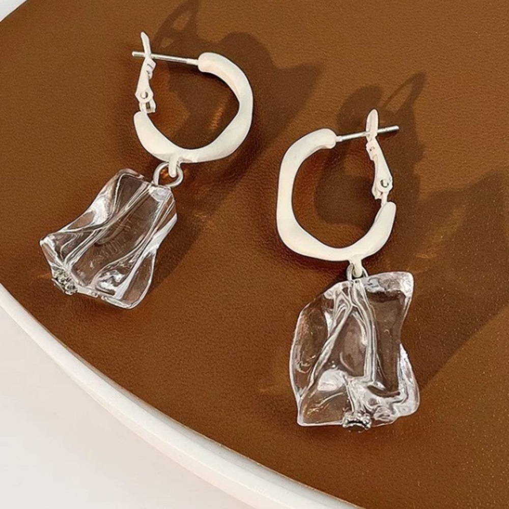 Transparent Drop Earrings